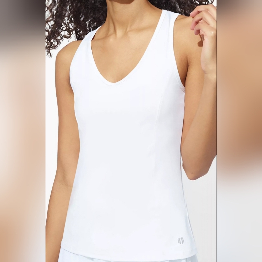 EleVen By Venus Williams White High Vibes Tank Top NWT - Picture 2 of 13